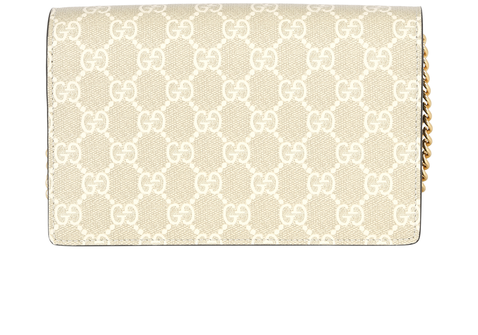 Marmont Bi-Colour Chain Bag, &pound;425, Handbags, Beige, Canvas, Back view